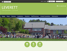 Tablet Screenshot of leverettschool.org